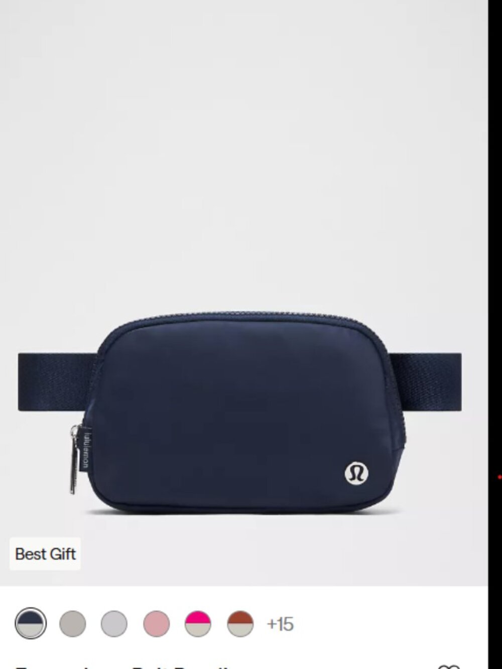 Lululemon Everywhere Belt Bag 1L True Navy NWT